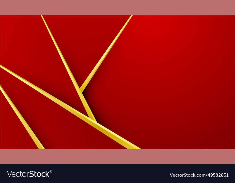 Abstract red and gold background Royalty Free Vector Image