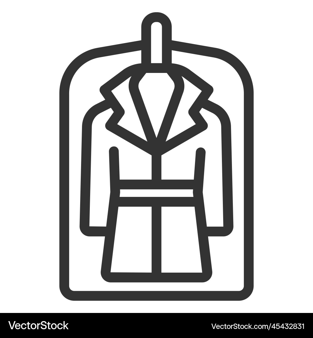 Cleaned coat Royalty Free Vector Image - VectorStock