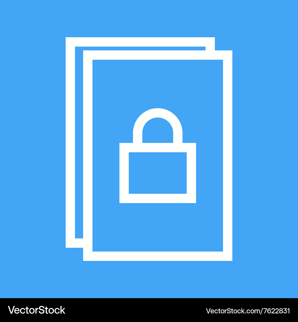 Secure document Royalty Free Vector Image - VectorStock