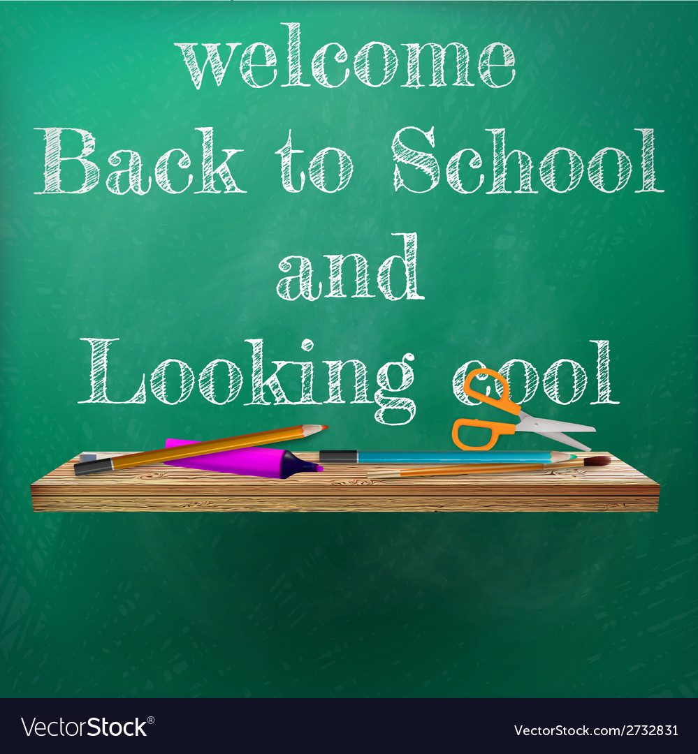 Welcome back to school template design plus eps10 Vector Image