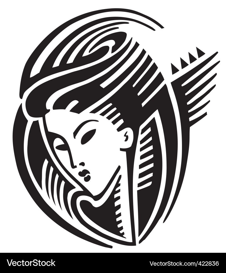 Beautiful face Royalty Free Vector Image - VectorStock