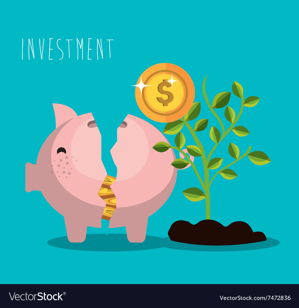 Business and money investment Royalty Free Vector Image