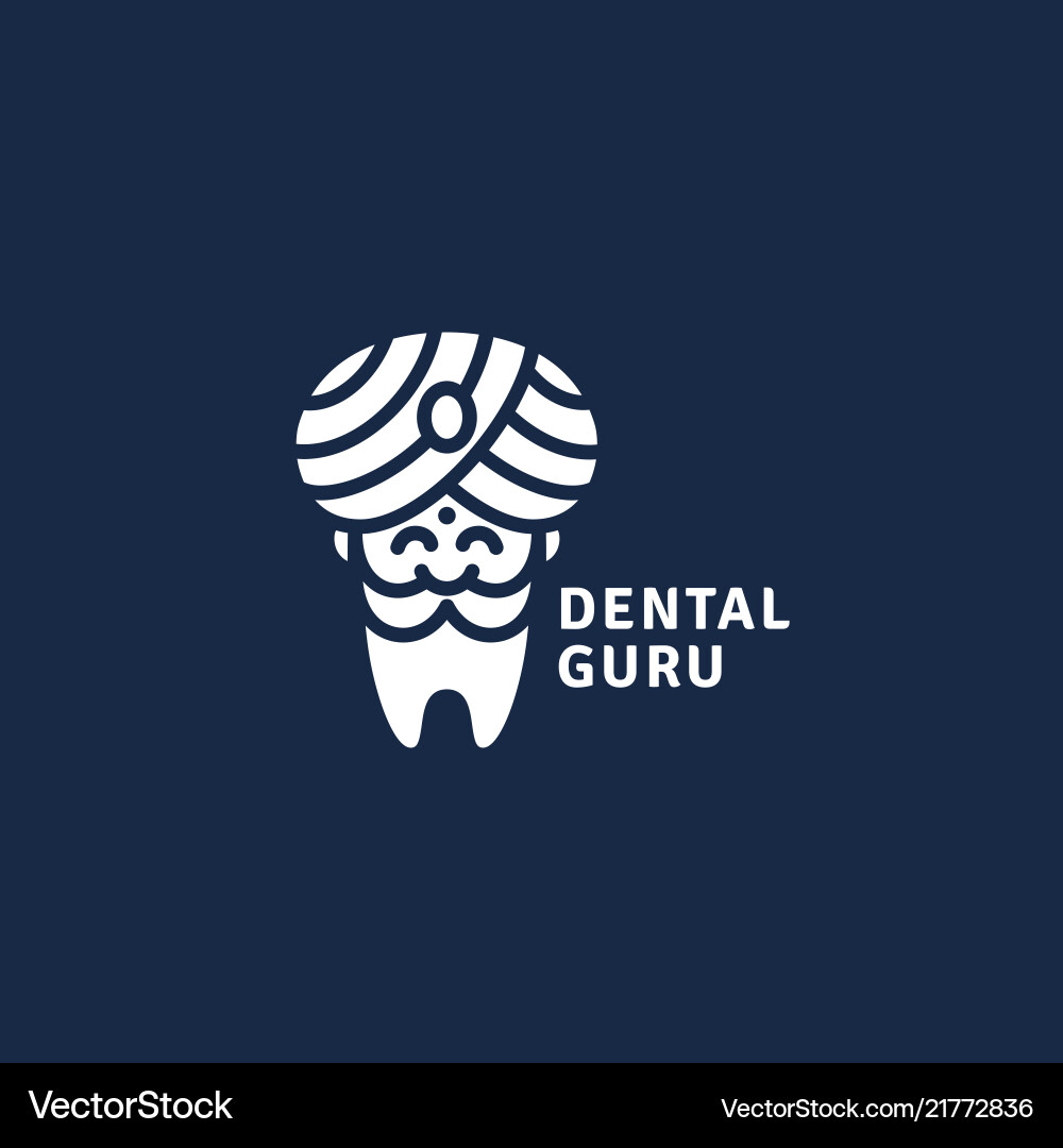 Dental guru logo Royalty Free Vector Image VectorStock