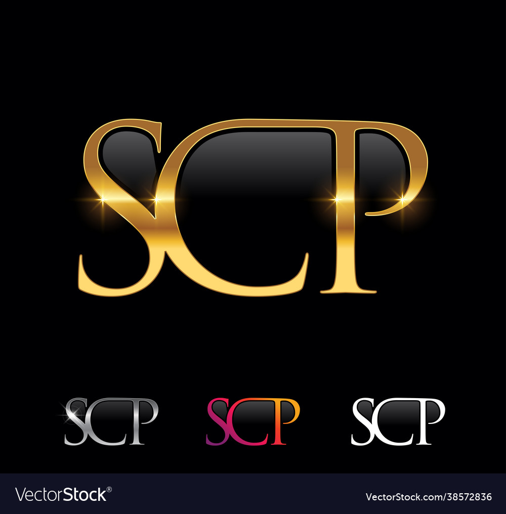 Scp logo design set Royalty Free Vector Image - VectorStock