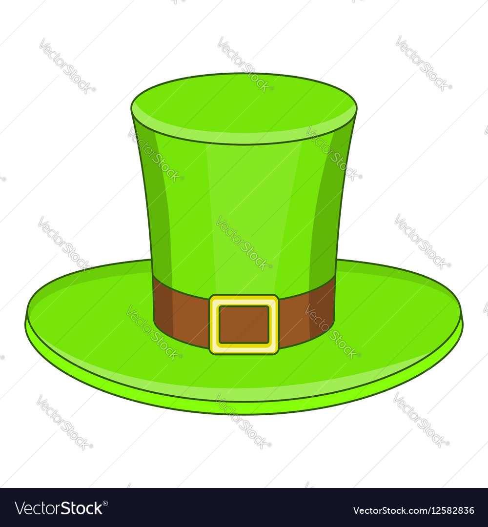 Leprechaun hat icon cartoon style Royalty Free Vector Image