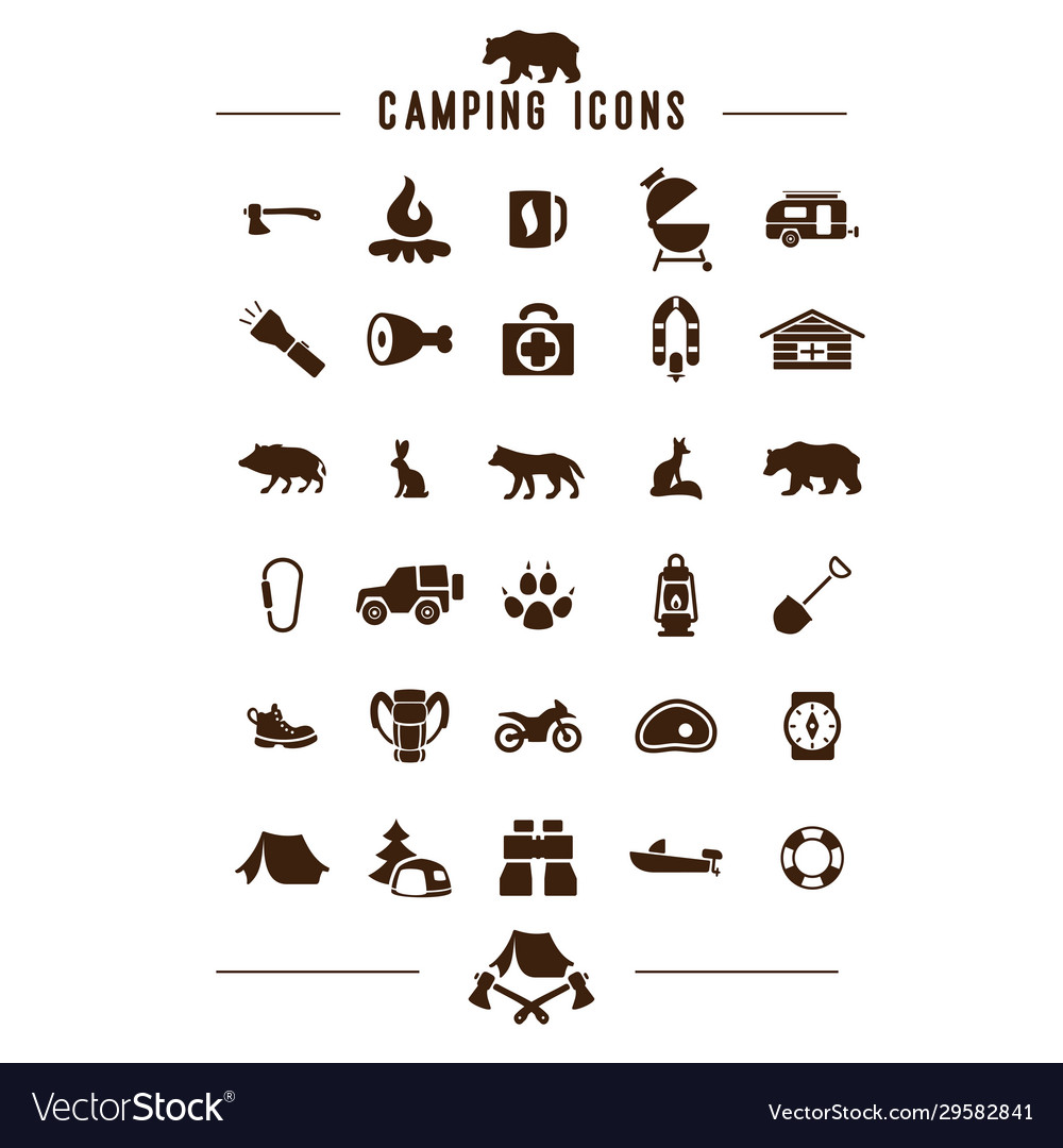 Camping-Ikone web app ui logo