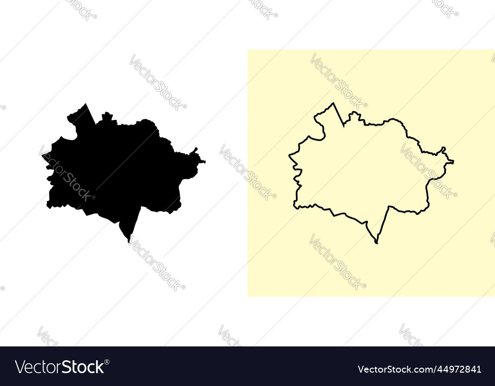 East Kazakhstan Map Kazakhstan Asia Filled And Vector Image