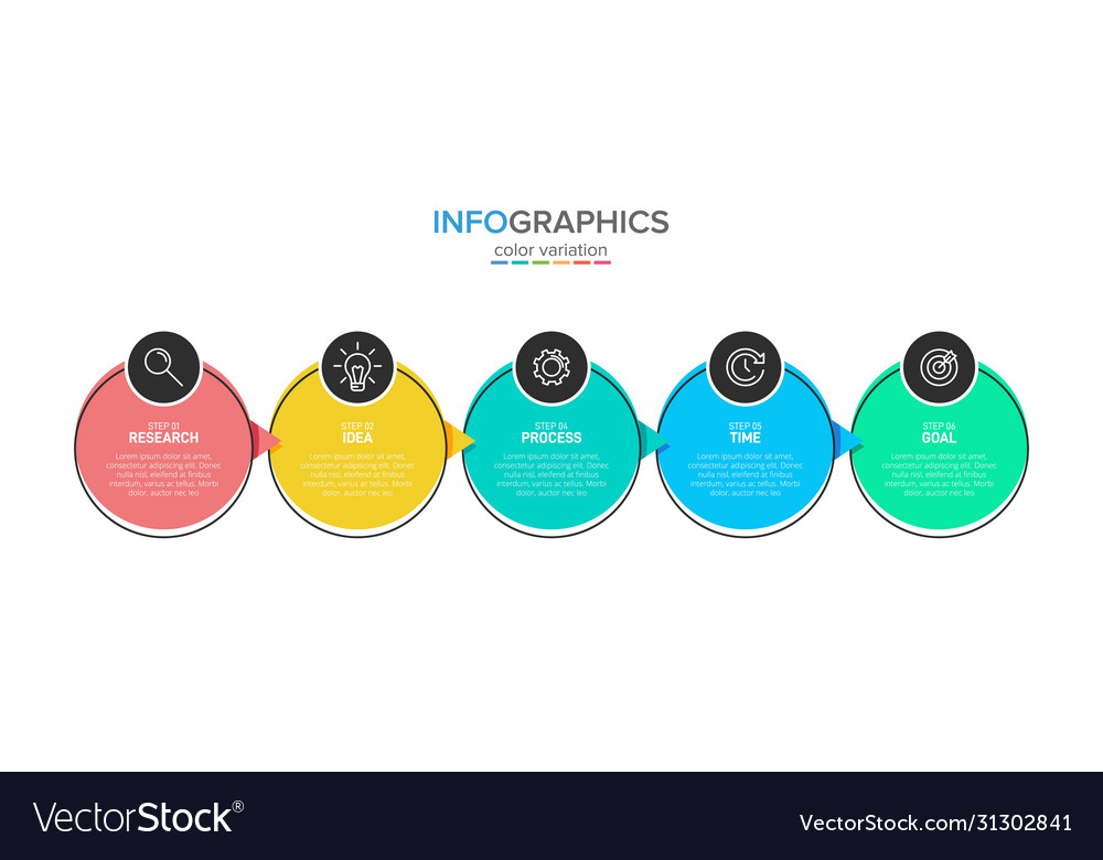 Infographic design with icons and 5 options Vector Image