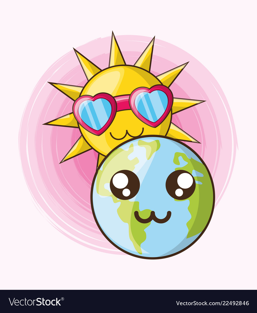 Cute sun design Royalty Free Vector Image - VectorStock