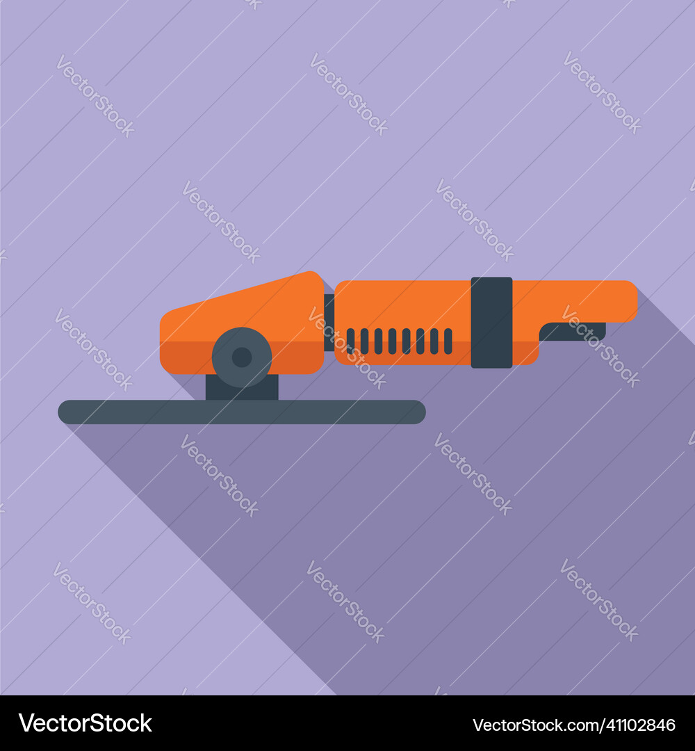 Grind machine icon flat grinder tool Royalty Free Vector
