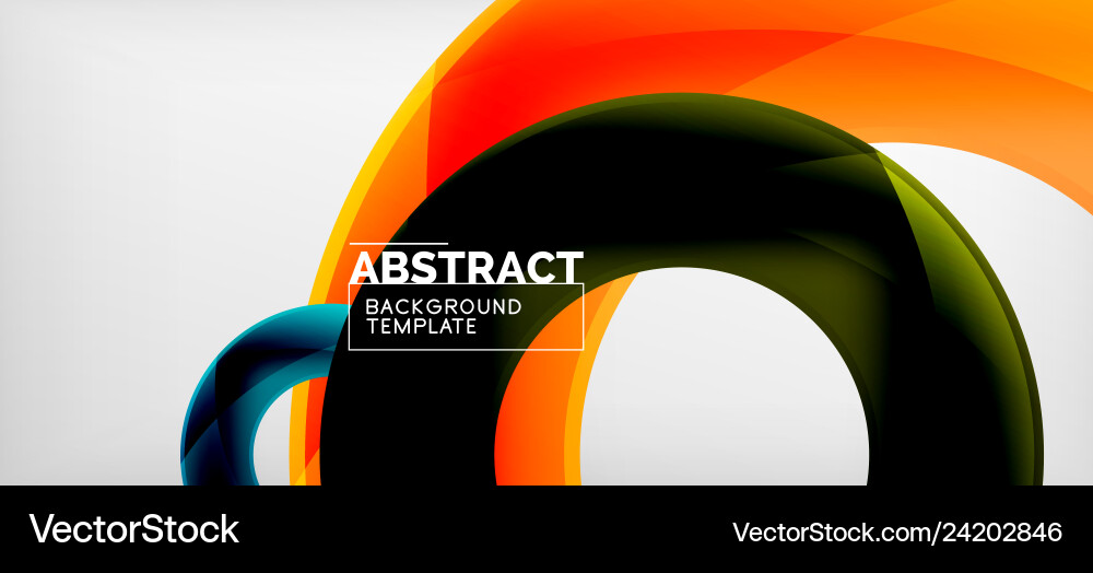 Rings abstract background Royalty Free Vector Image