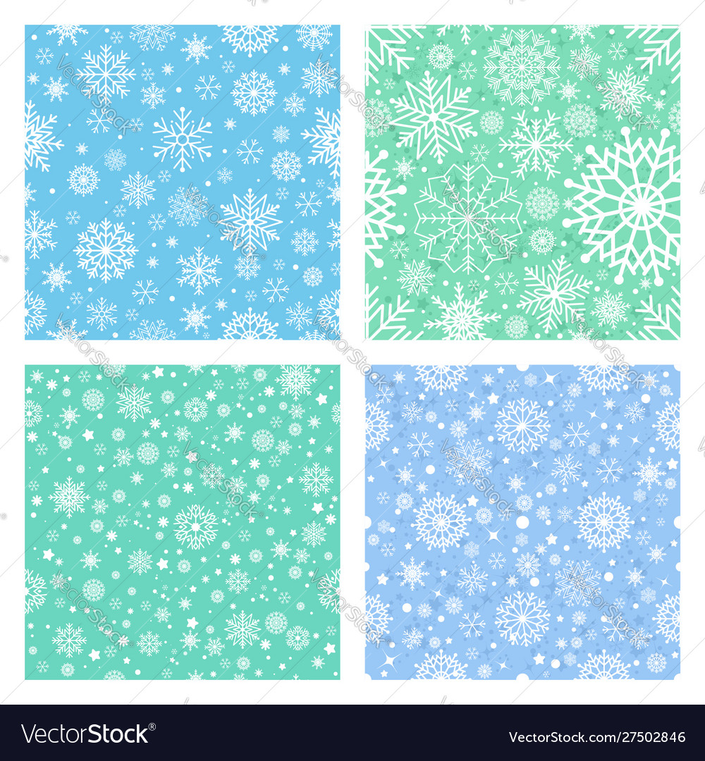 Seamless pattern with christmas snowflakes vector image Seamless pattern with christmas snowflakes