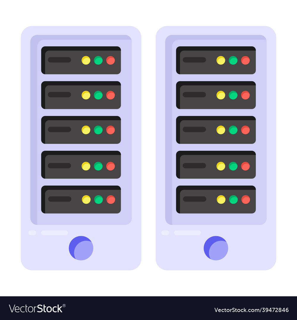 Server room Royalty Free Vector Image - VectorStock