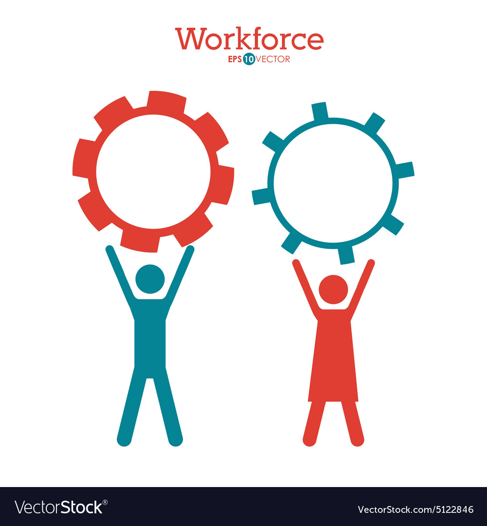 Workforce design Royalty Free Vector Image - VectorStock