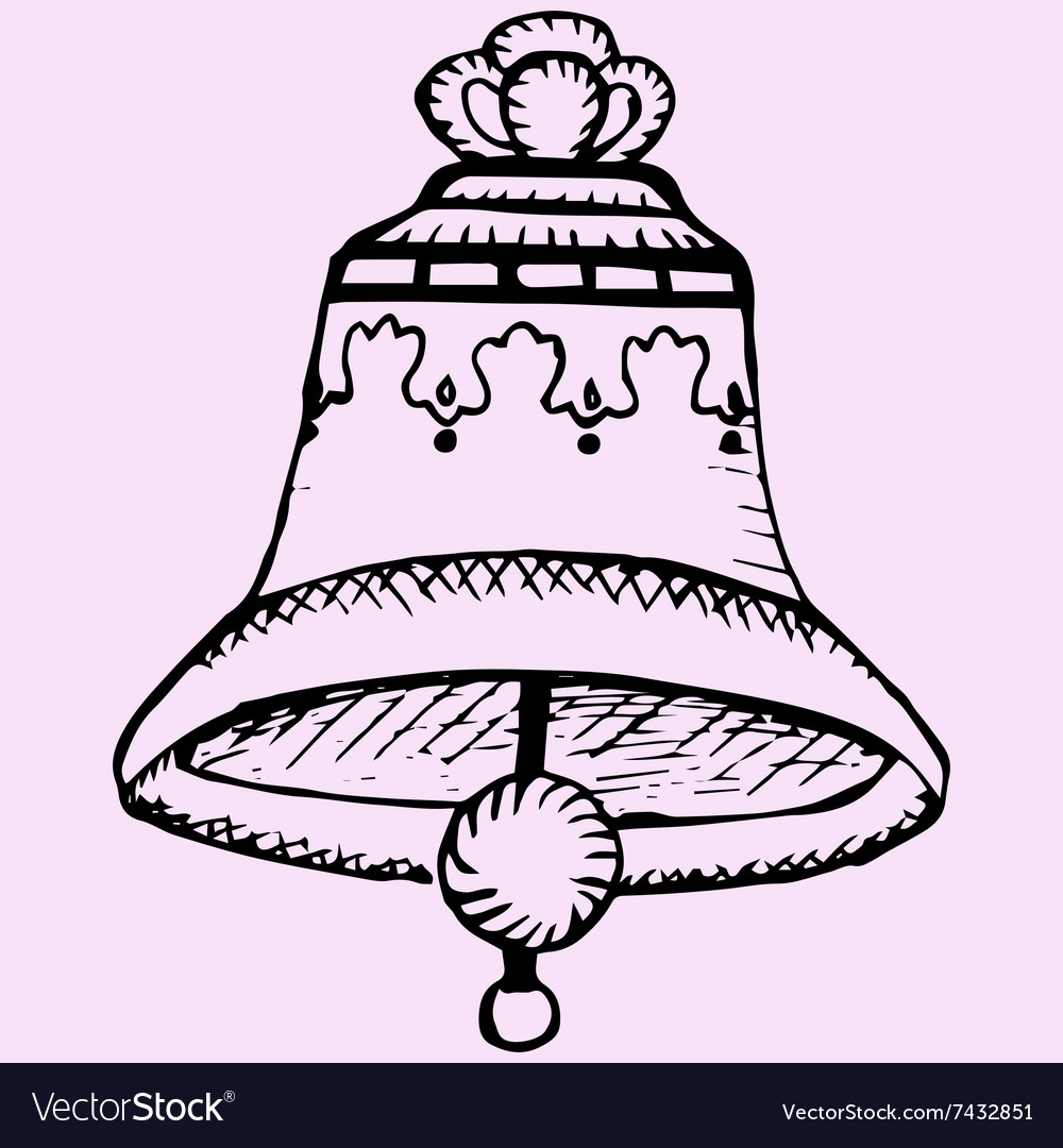 Old church bell Royalty Free Vector Image - VectorStock