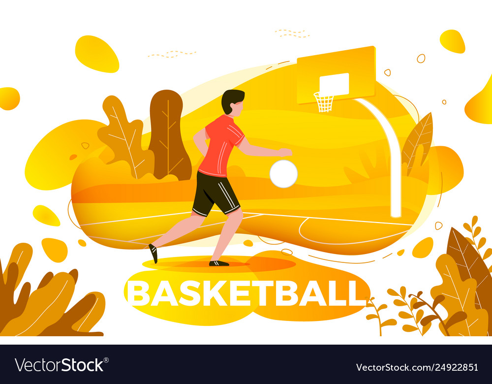 Sportliche Mann spielen Basketball