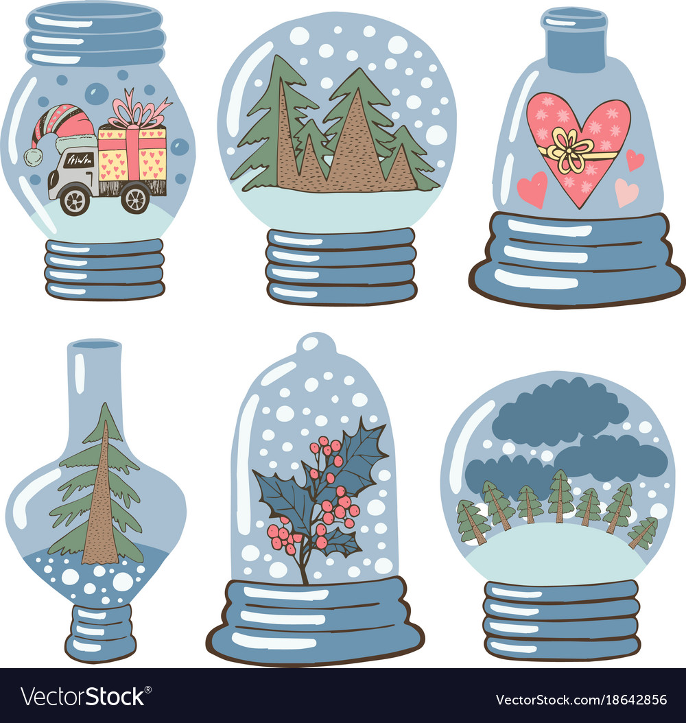 Christmas decorations collection glass gifts