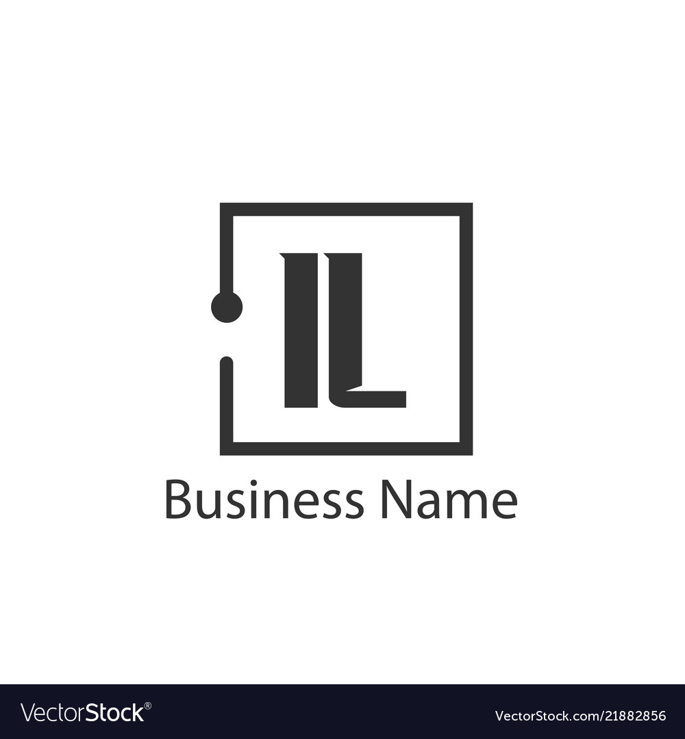 Initial letter il logo template design