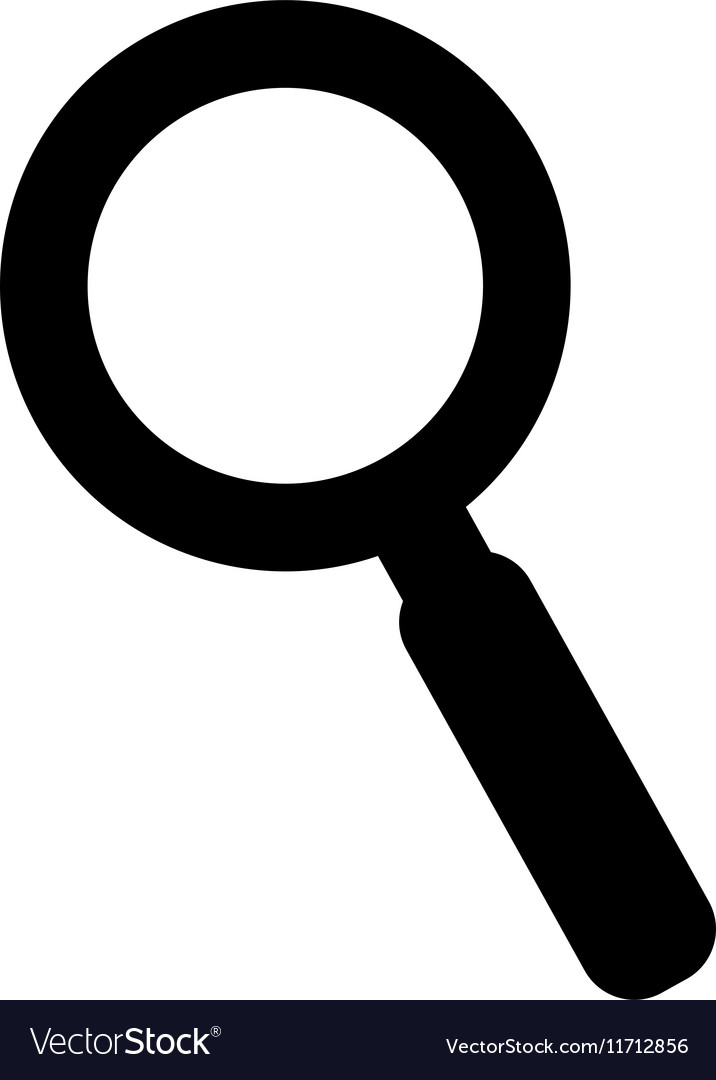 Search Magnifying Glass Isolated Icon Royalty Free Vector