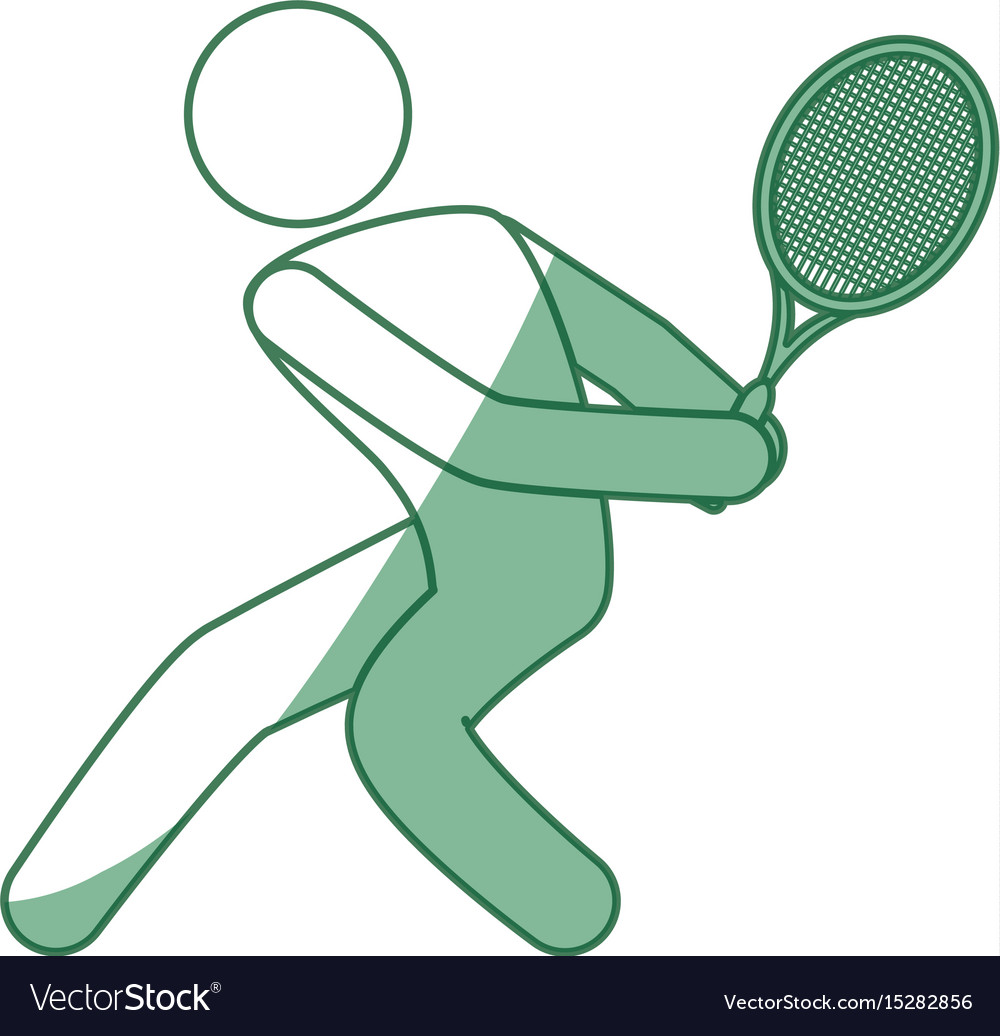 Tennis player pictograph