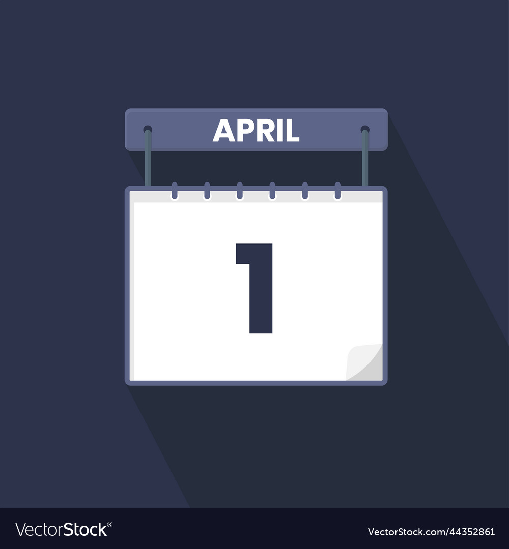 1st-april-calendar-icon-april-1-calendar-date-vector-image