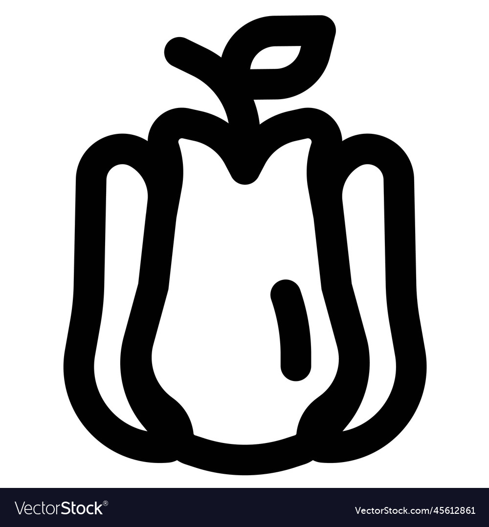 Bell pepper used as an ingredient in food Vector Image