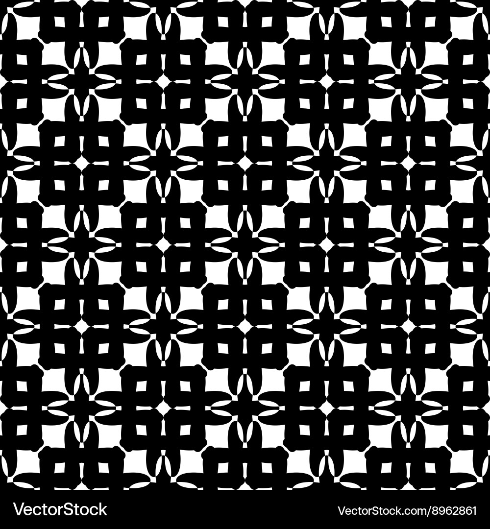 Black and white geometric seamless pattern Vector Image