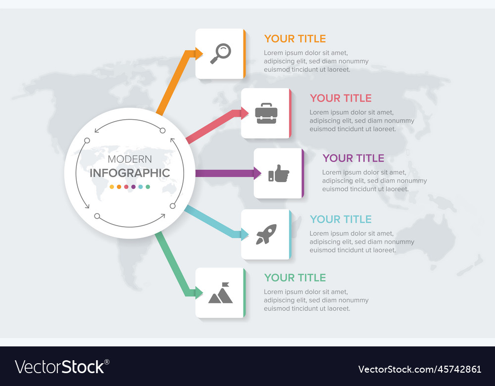 Creative Concept For Infographic Element 5 Vector Image