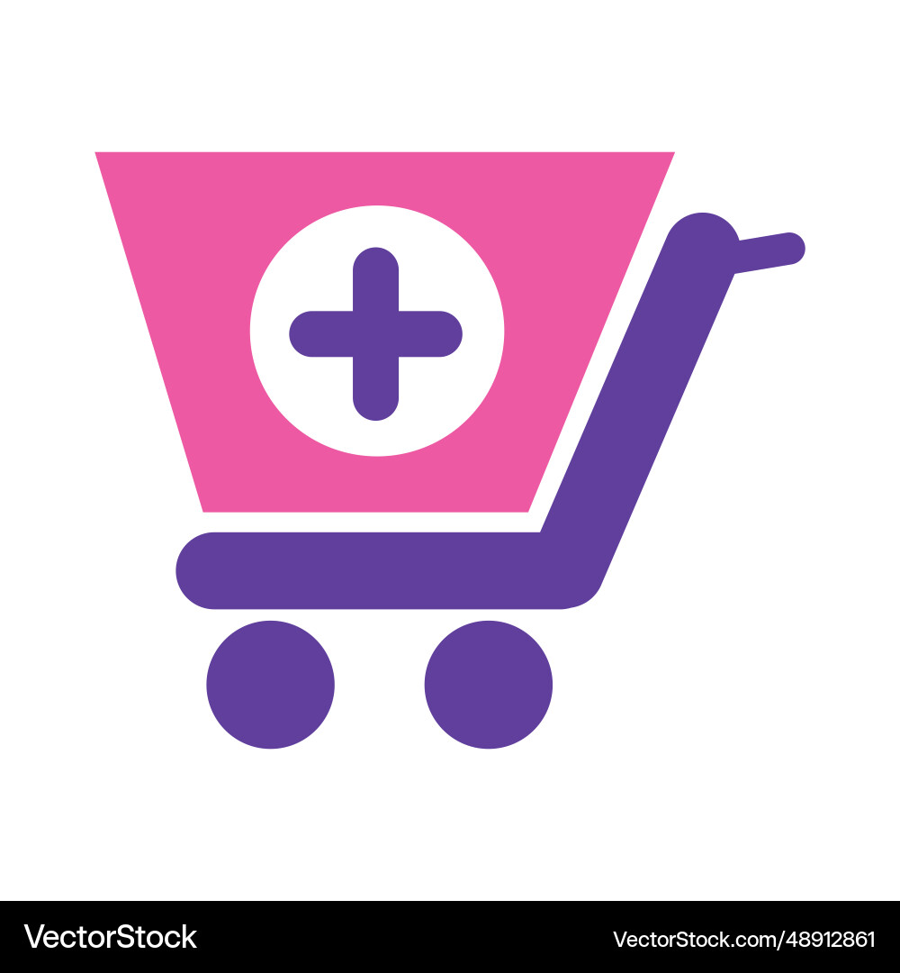 Medical cart icon Royalty Free Vector Image VectorStock