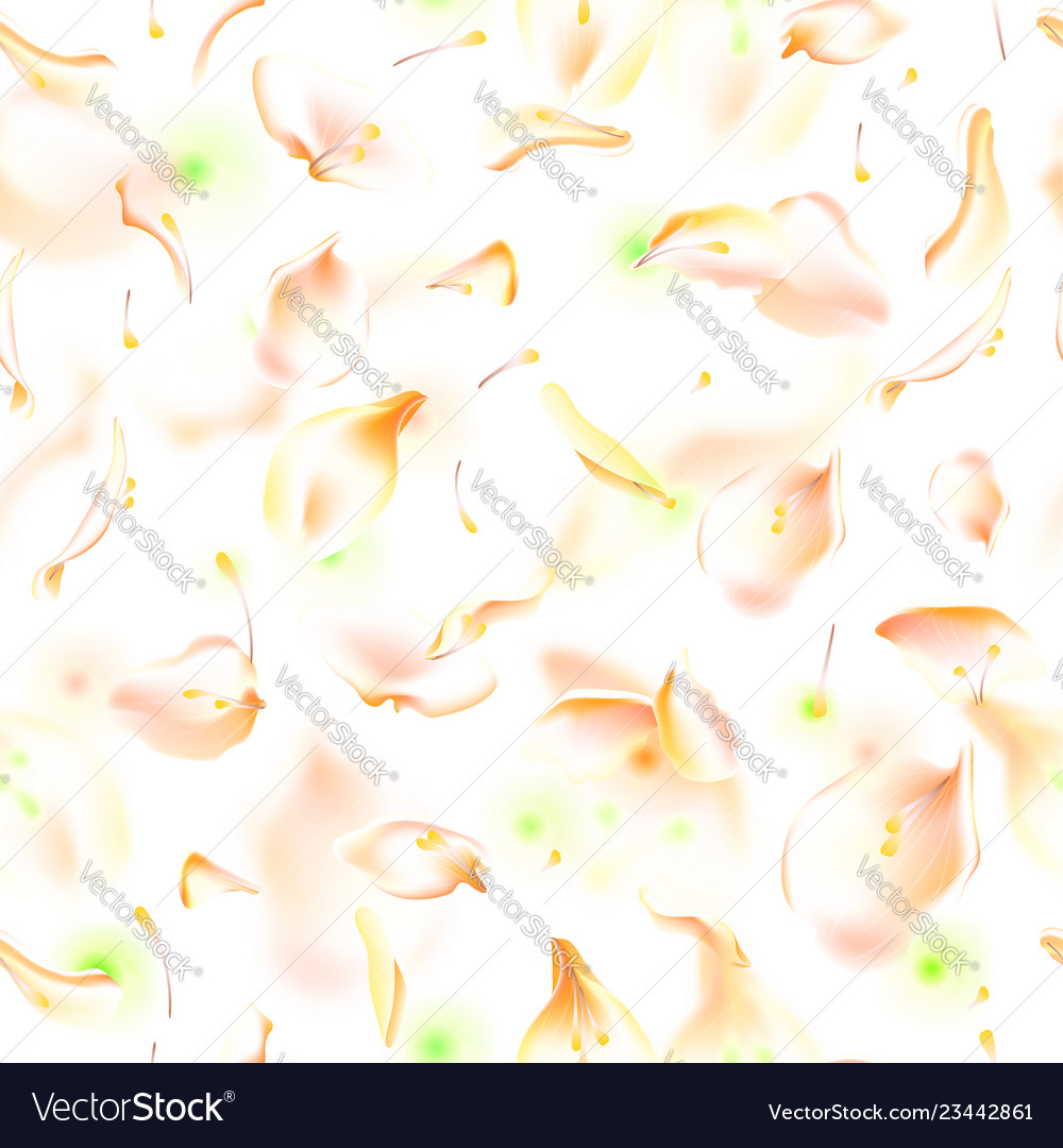 Seamless pattern with floral petals