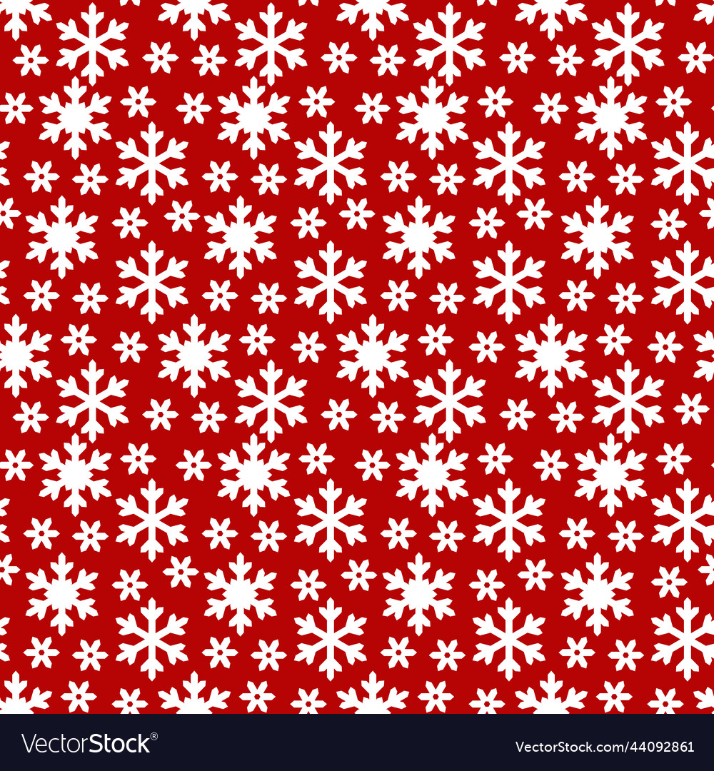 Snowflake pattern seamless Royalty Free Vector Image