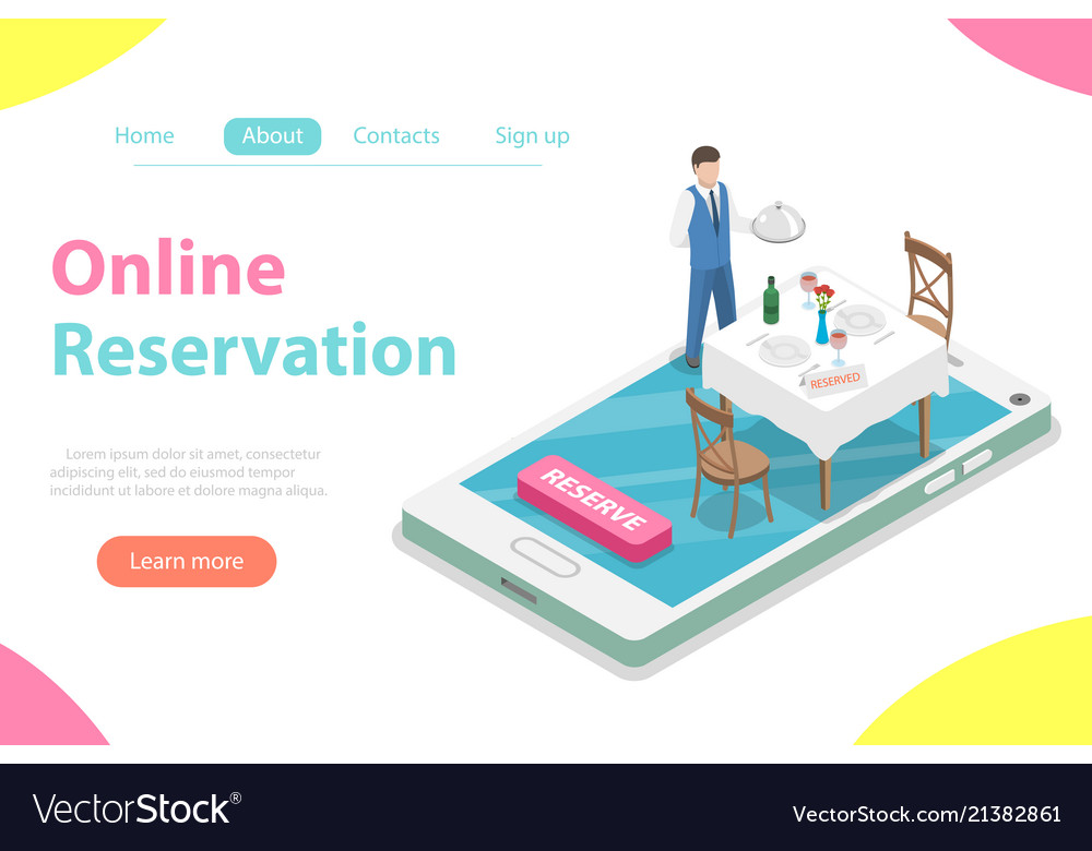 Reserve table online discount
