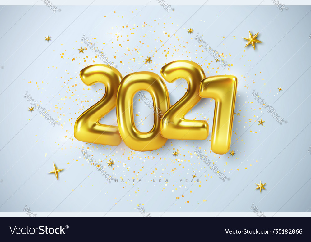 Christmas and happy new year 2021 vector image Christmas and happy new year 2021