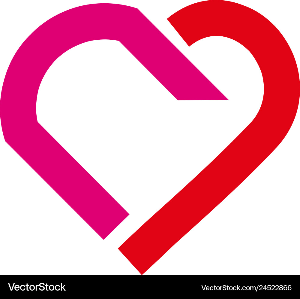 Heart shape Royalty Free Vector Image - VectorStock
