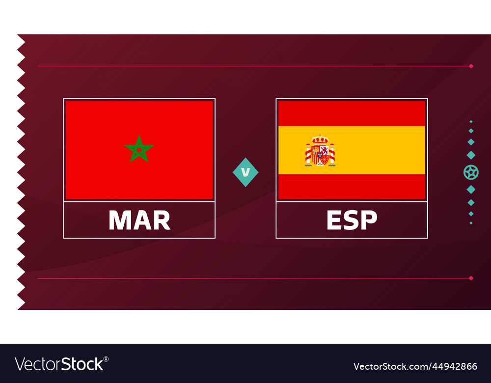 Morocco spain playoff round of 16 match football