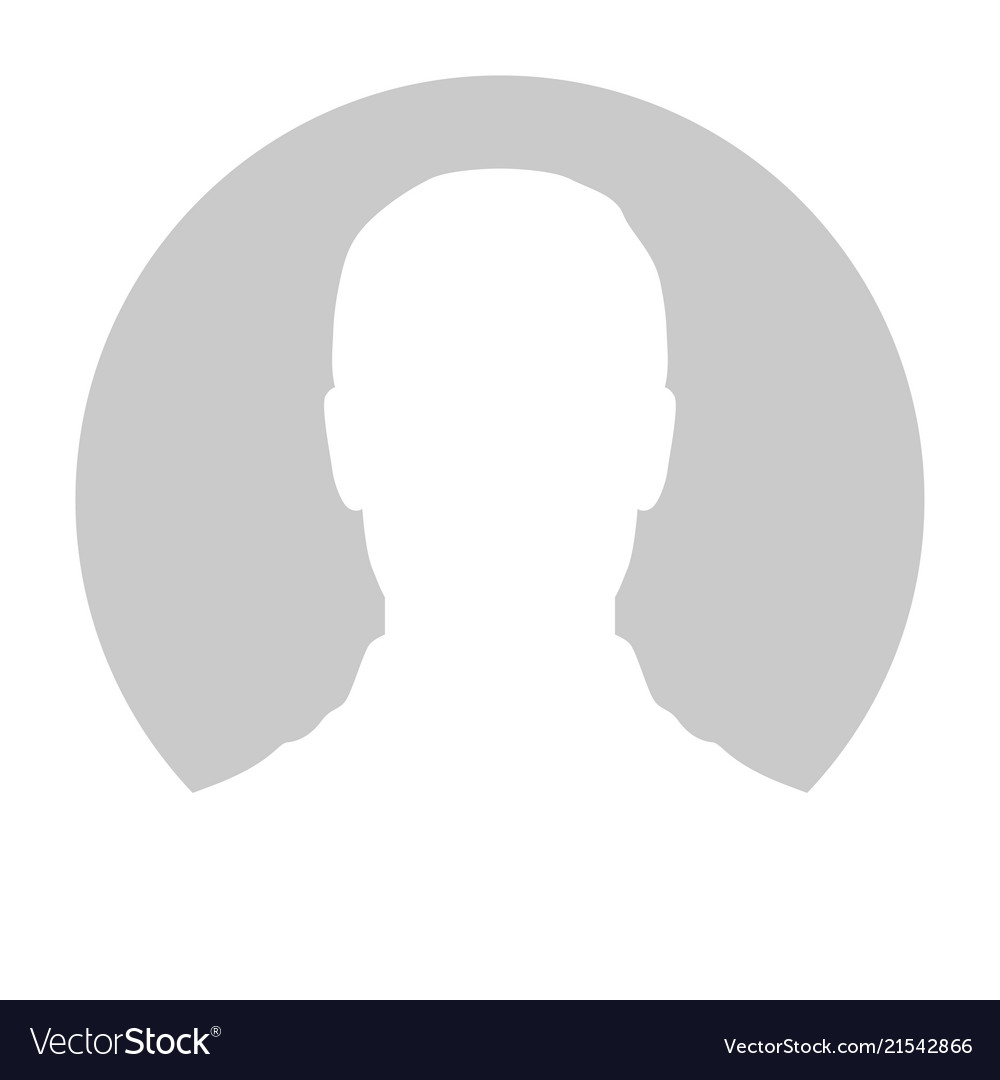 Profile Placeholder Image Gray Silhouette No Vector Image