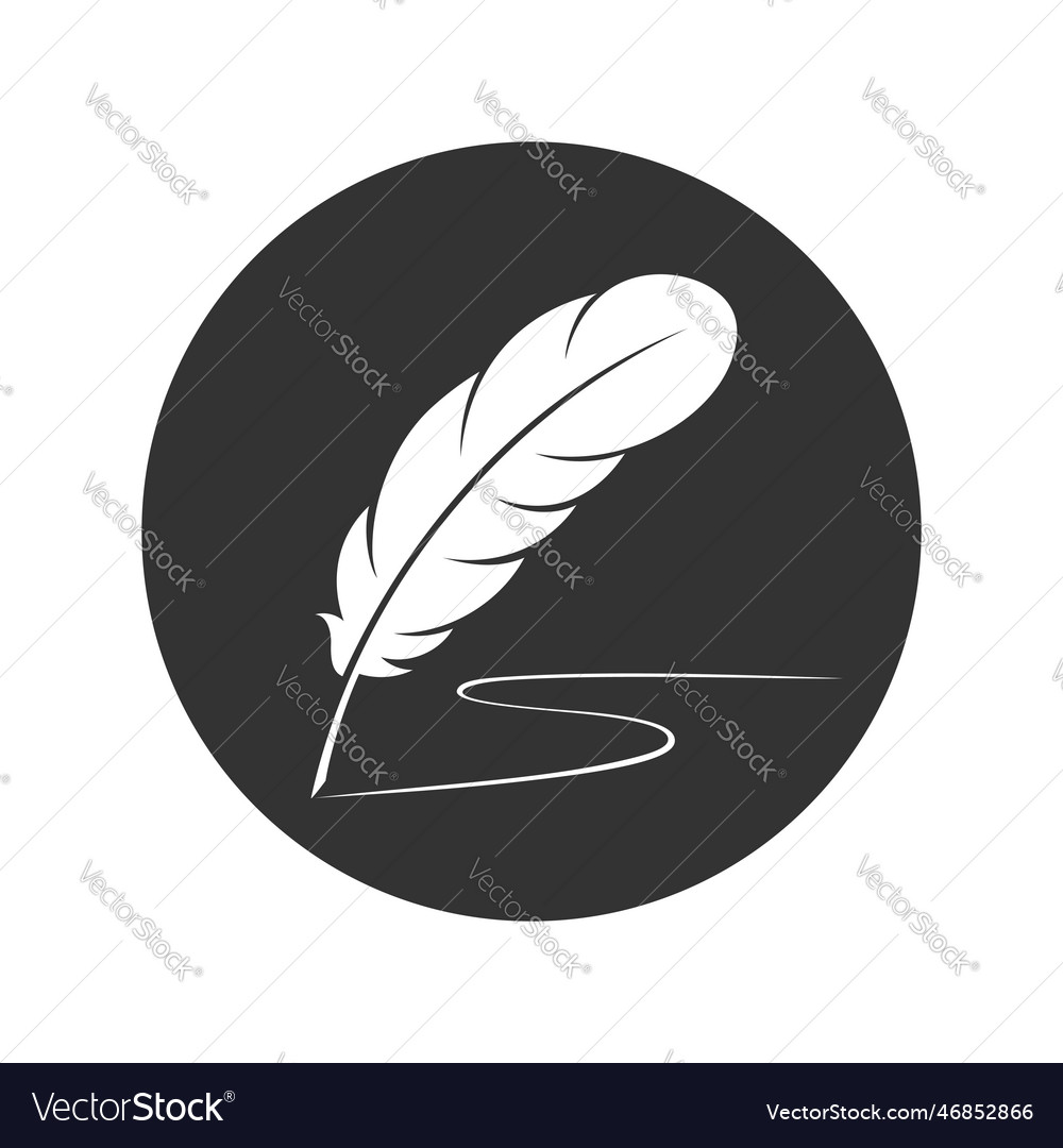White feather Royalty Free Vector Image - VectorStock