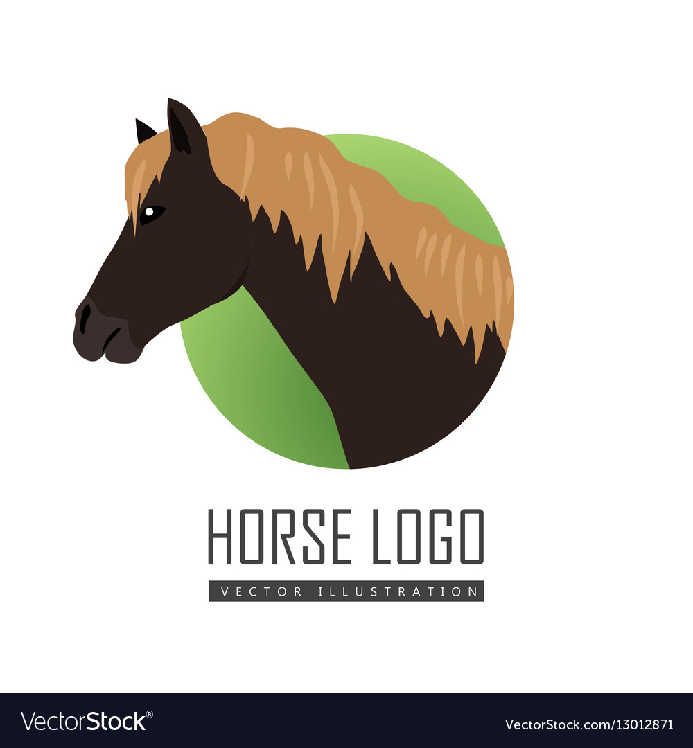 Horse in flat design