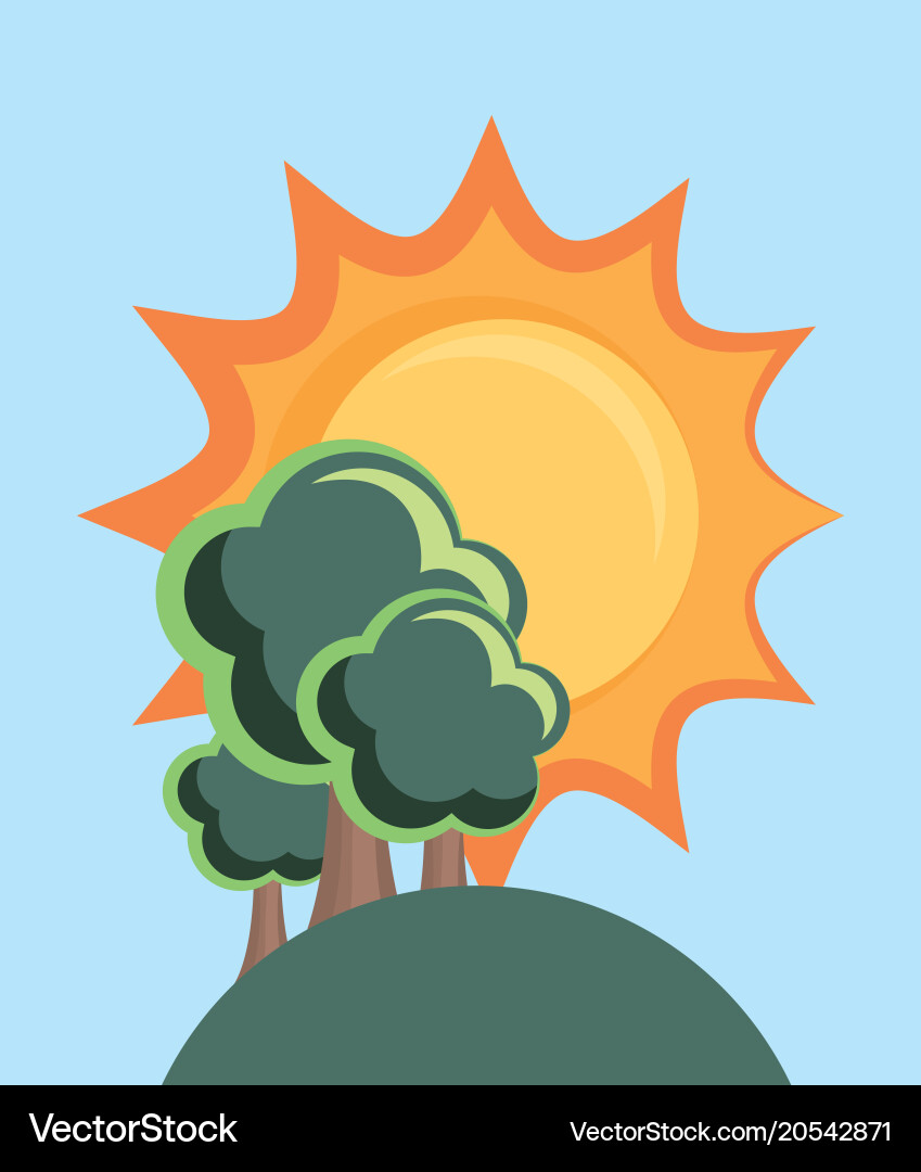 Landscape design concept Royalty Free Vector Image