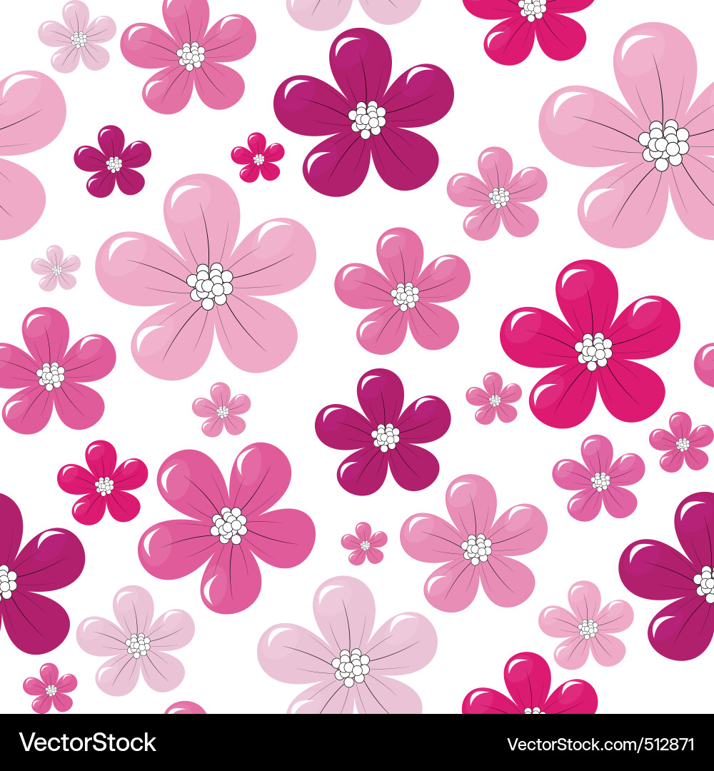 Seamless flowers Royalty Free Vector Image - VectorStock