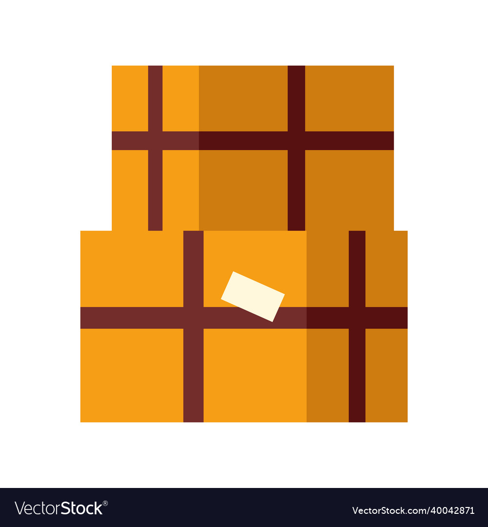 Stack of boxes Royalty Free Vector Image - VectorStock
