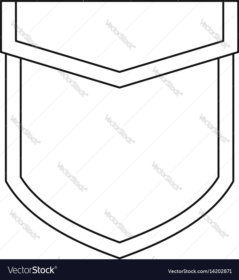 Download Valve pocket icon outline style Royalty Free Vector Image