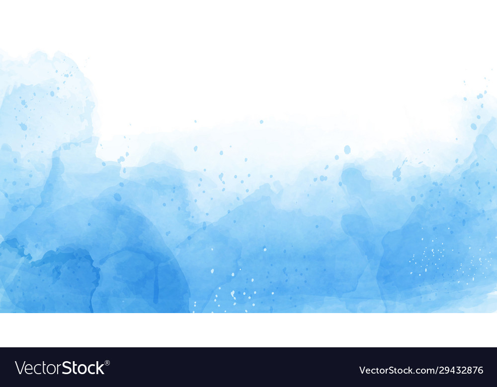 Abstract blue watercolor background Royalty Free Vector