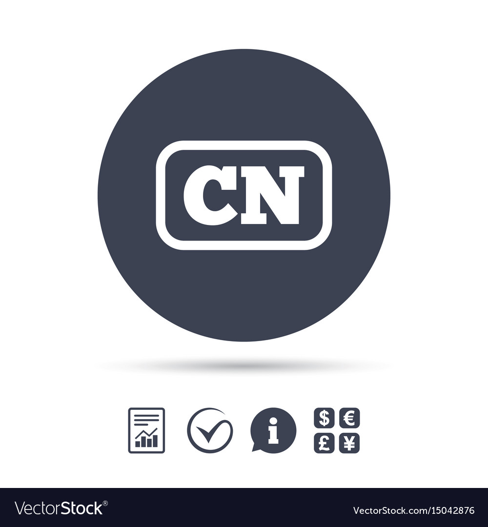 Chinese Language Sign Icon Cn China Translation Vector Image