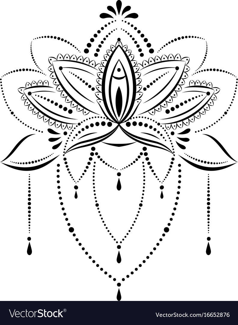 Download Mandalas ethnic style decorative lotus flower Vector Image