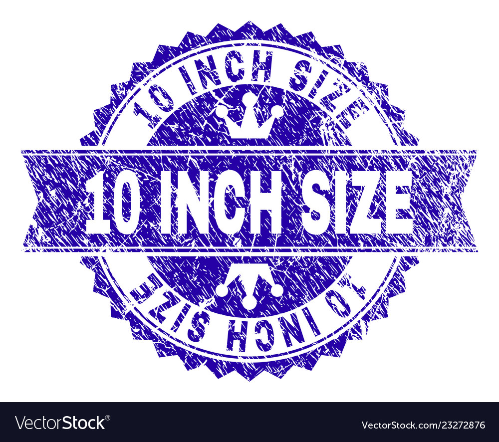 Scratched textured 10 inch size stamp seal