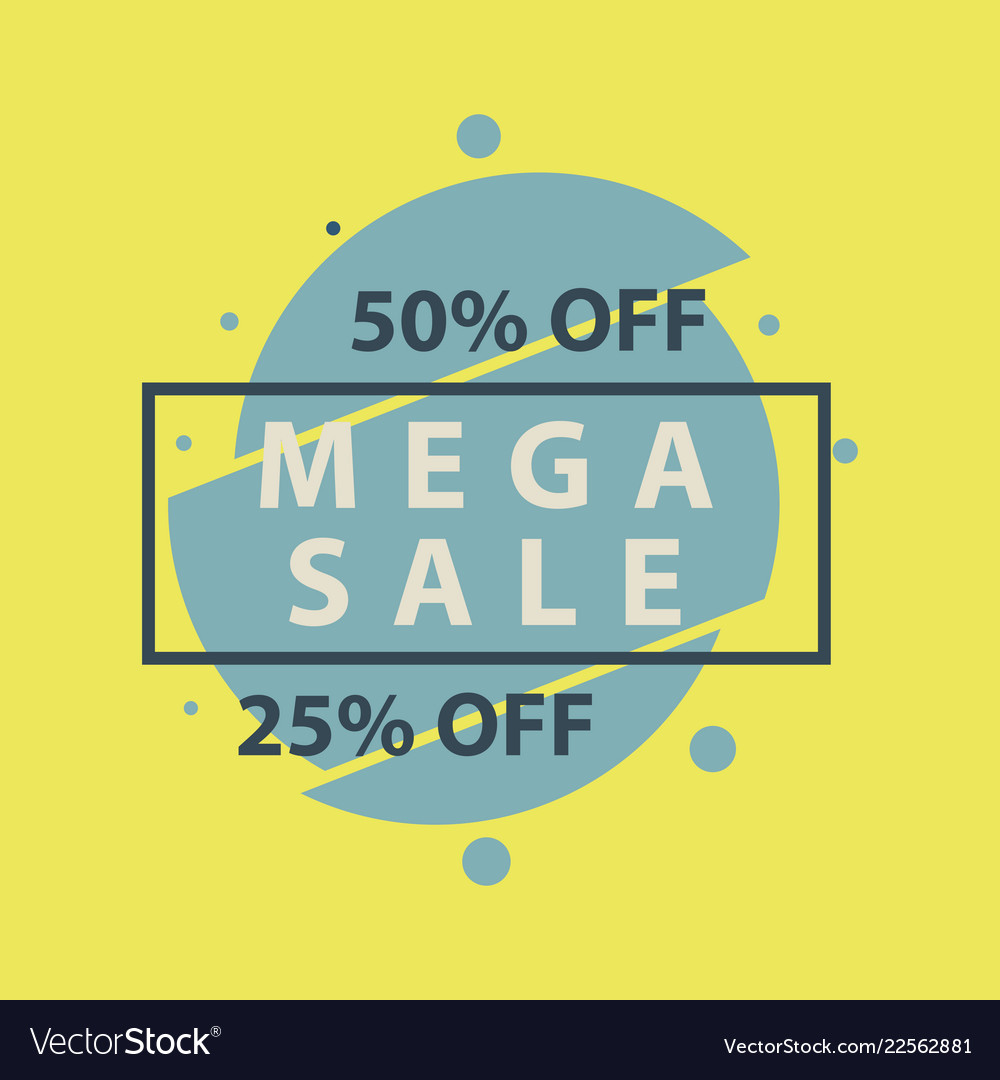 Sale Banner Template Design In Color Royalty Free Vector