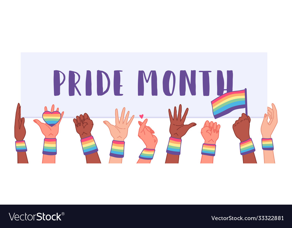 Social Lgbt Poster Banner Pride Month Royalty Free Vector 0380