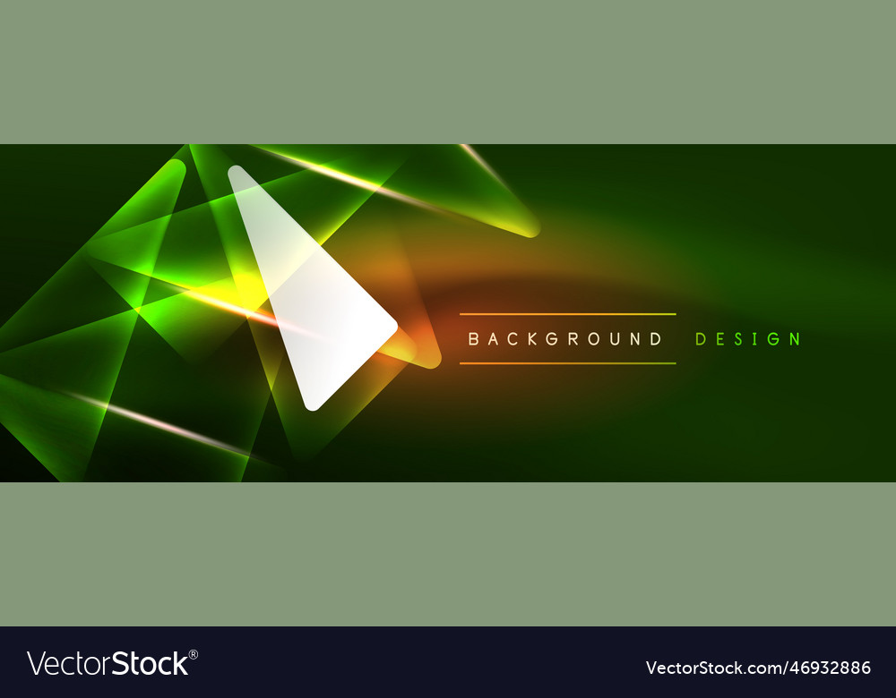 Vibrant geometric neon shiny line background a Vector Image