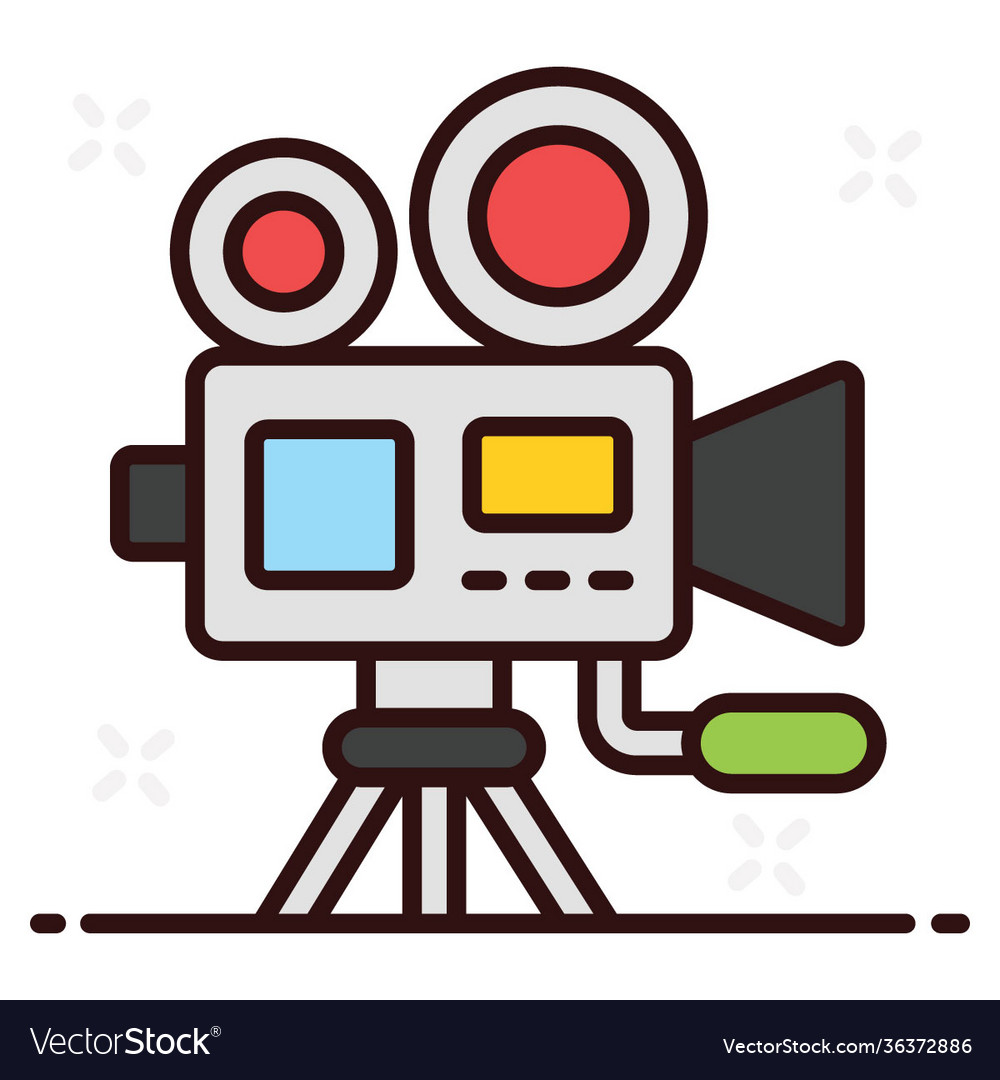 Video camera Royalty Free Vector Image VectorStock